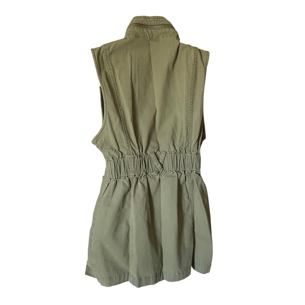 Cabi long vest jacket women's  sz small olive  army green festival militarycore - Picture 2 of 14